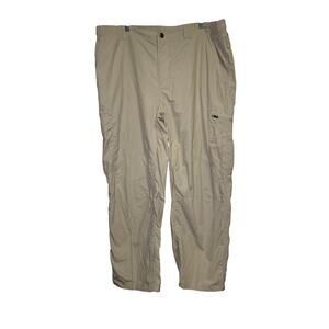 Columbia khaki omni shade sun protection convertible pants mens 42x30 gorpcore